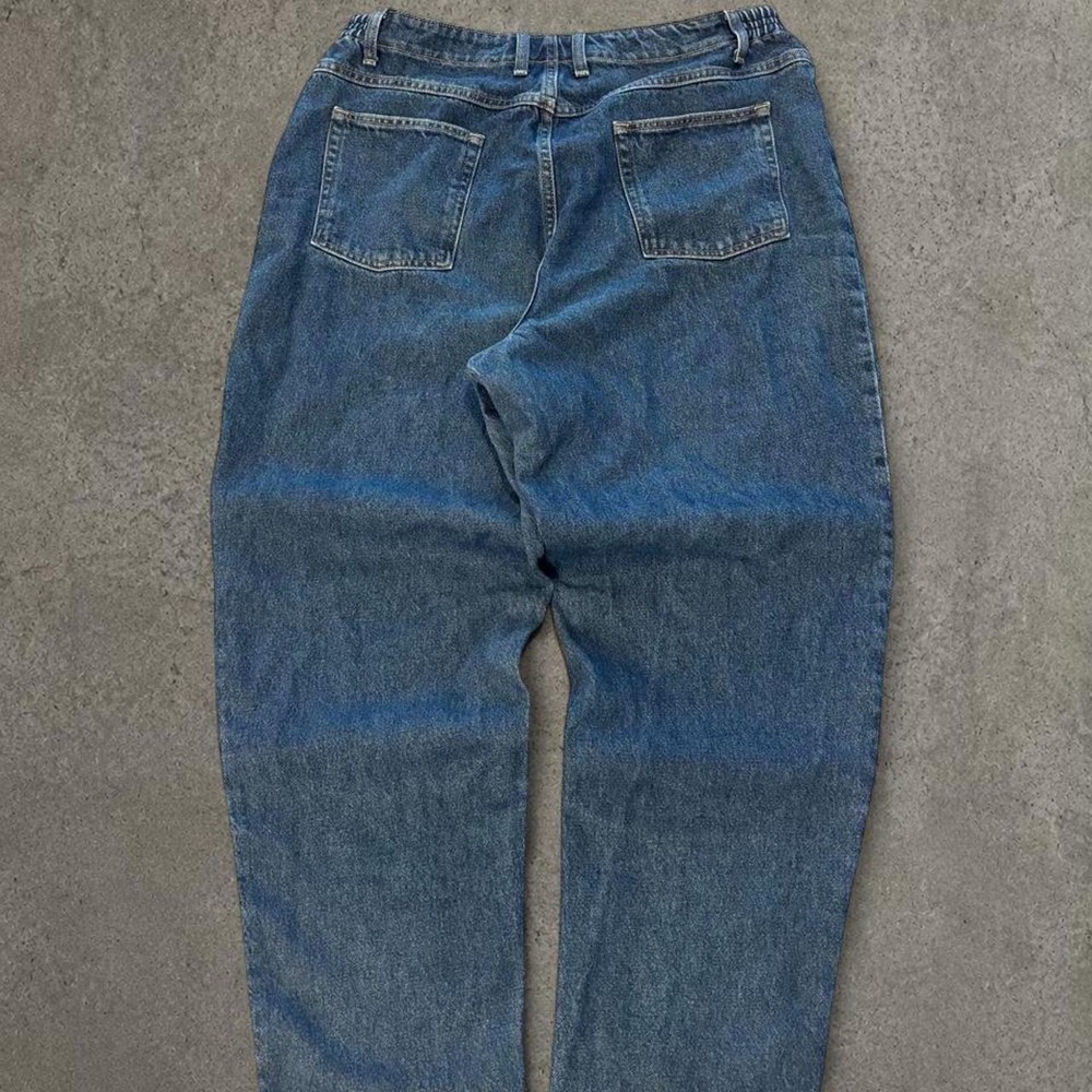 Vintage 90s Baggy Denim Blue Jeans Mens Size 20 Baggy Fit Y2K Streetwear 0060